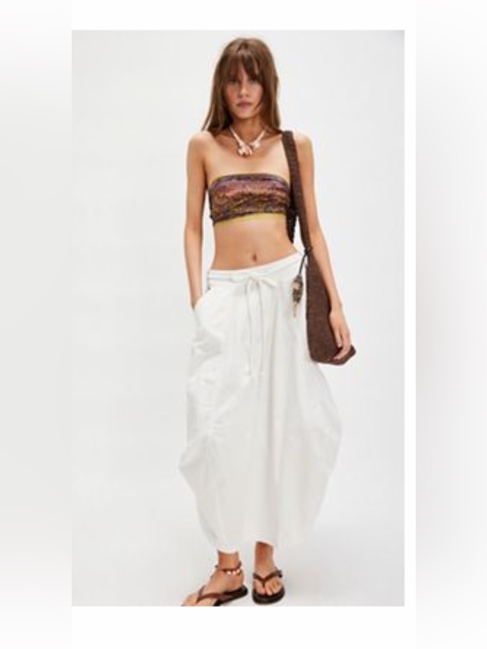 Free People Willow Poplin Maxi Skirt